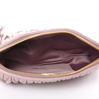 Miu Miu Nappa Matelasse Clutch Mughetto 5 of 8