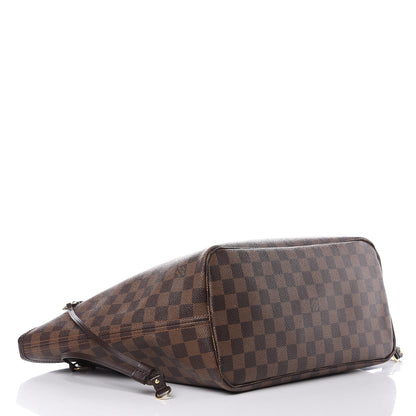 Louis Vuitton Damier Ebene Neo Neverfull MM Rose Ballerine 4 of 15