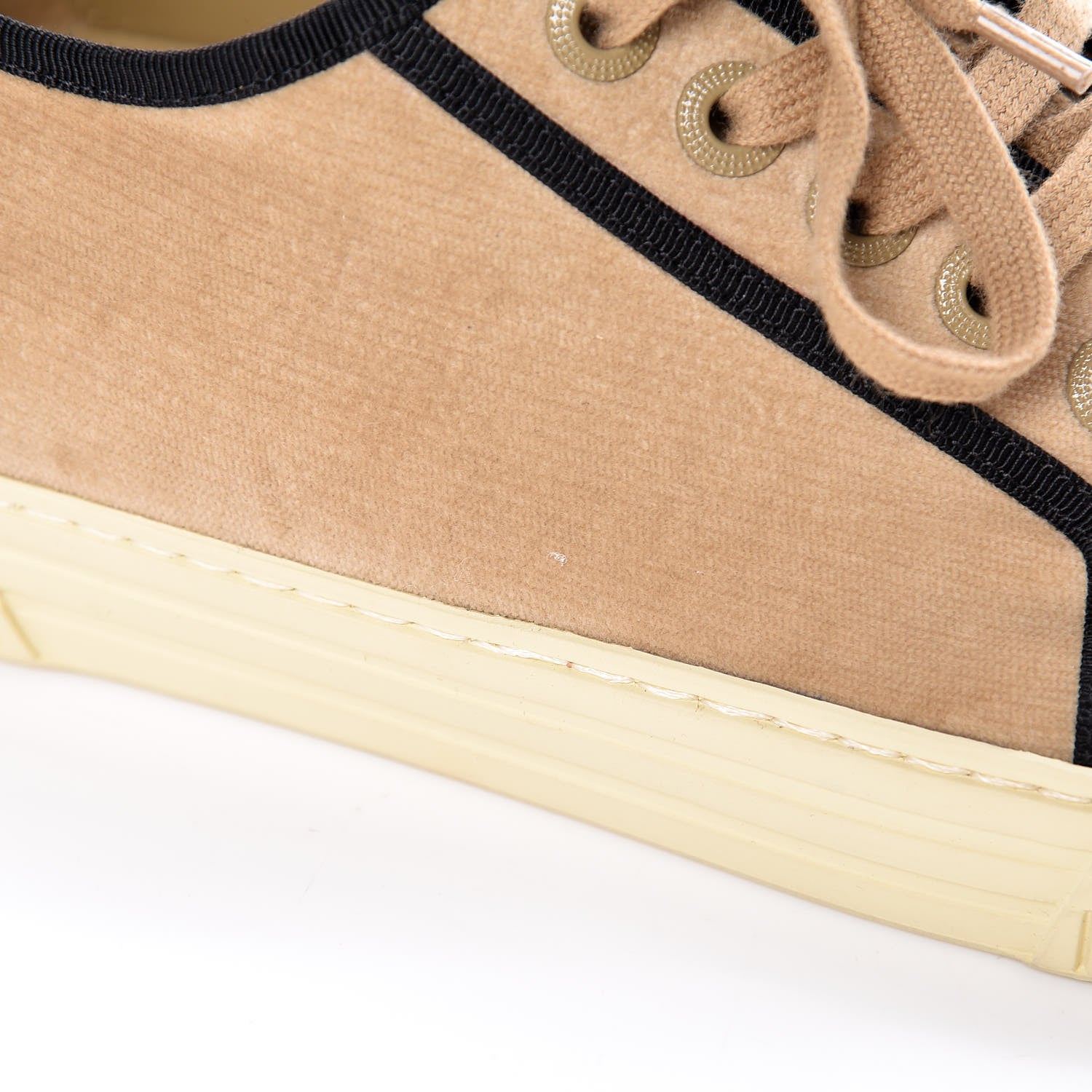 Chanel Crepe Suede Lace Up Espadrilles 38 Beige 14 of 16