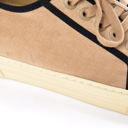Chanel Crepe Suede Lace Up Espadrilles 38 Beige 14 of 16