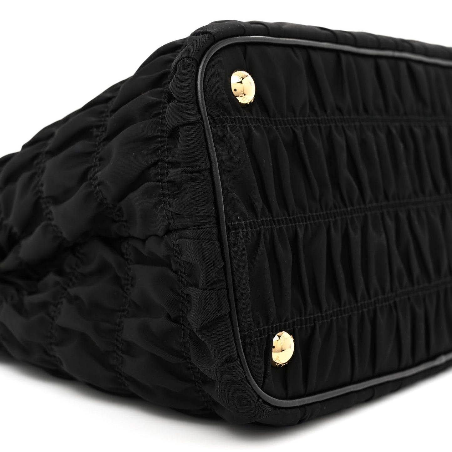 Tessuto Nylon Gaufre Small Tote Black