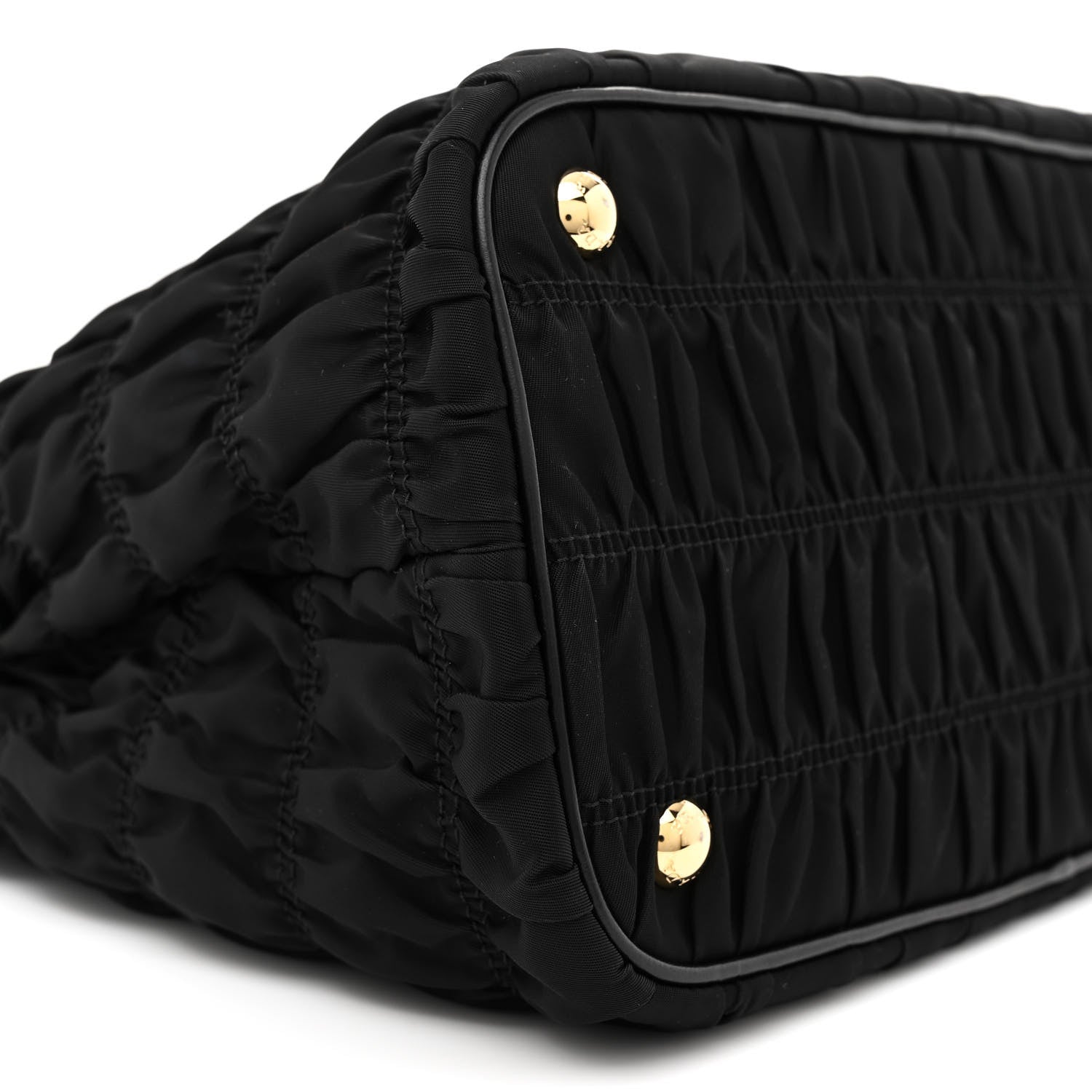 Prada Tessuto Nylon Gaufre Small Tote Black 9 of 10