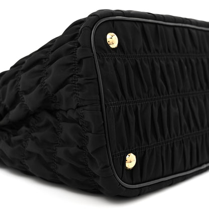 Prada Tessuto Nylon Gaufre Small Tote Black 9 of 10