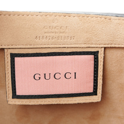 Gucci Calfskin GucciGhost Real Medium XL Tote Black Yellow 6 of 11