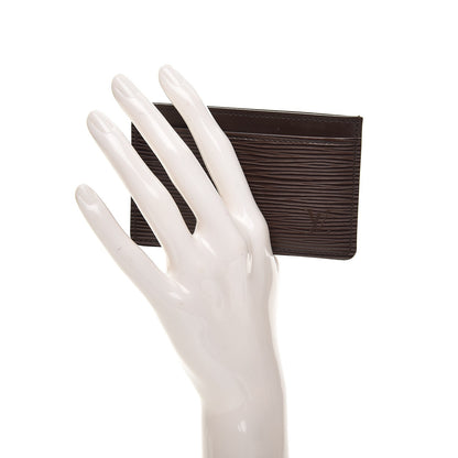 Louis Vuitton Epi Card Holder Moka 2 of 7