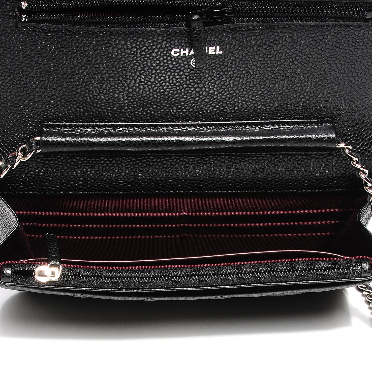 Chanel Caviar Quilted Wallet On Chain WOC Black 10 of 10