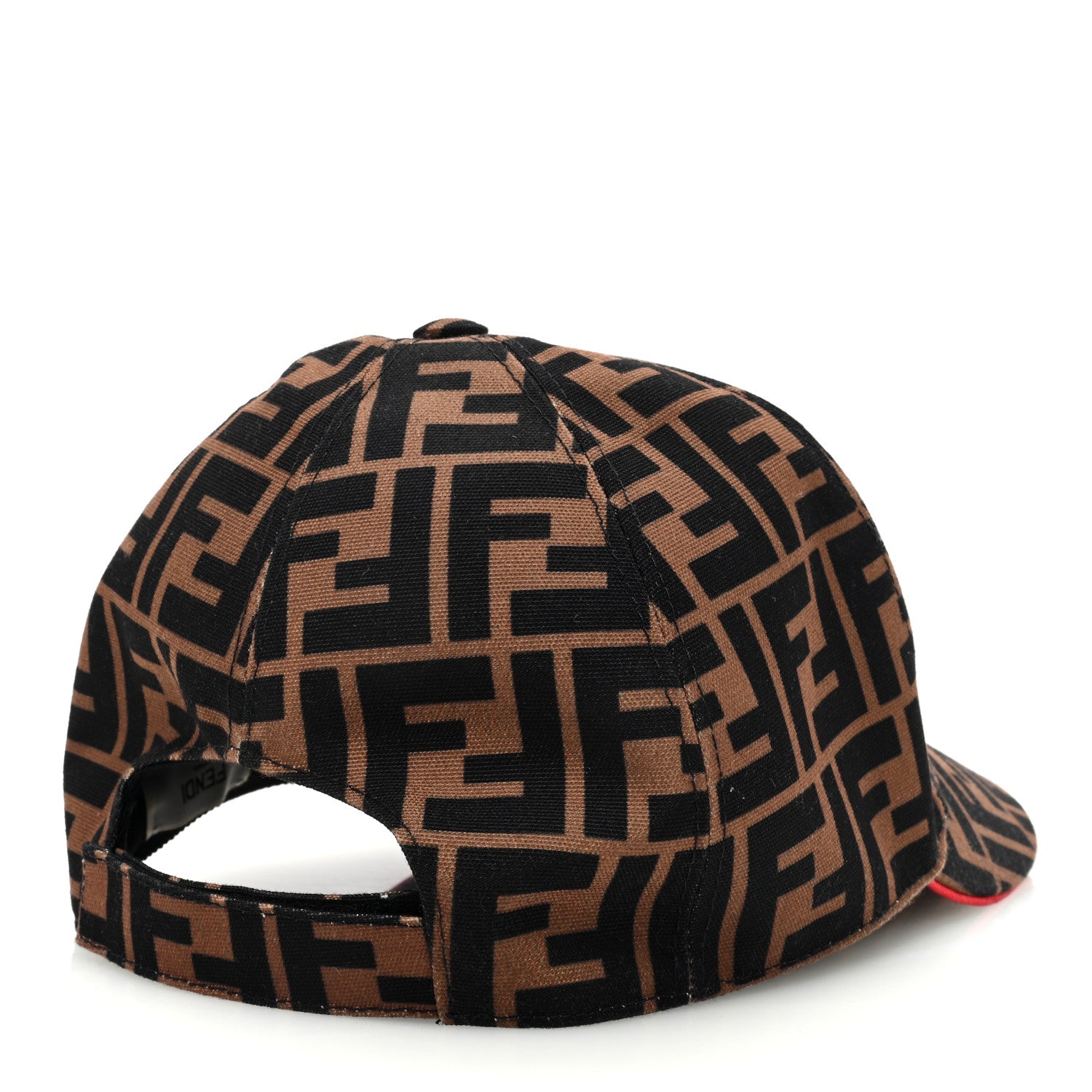 Fendi Canvas FF Reloaded Baseball Hat Tobacco Red 4 of 9