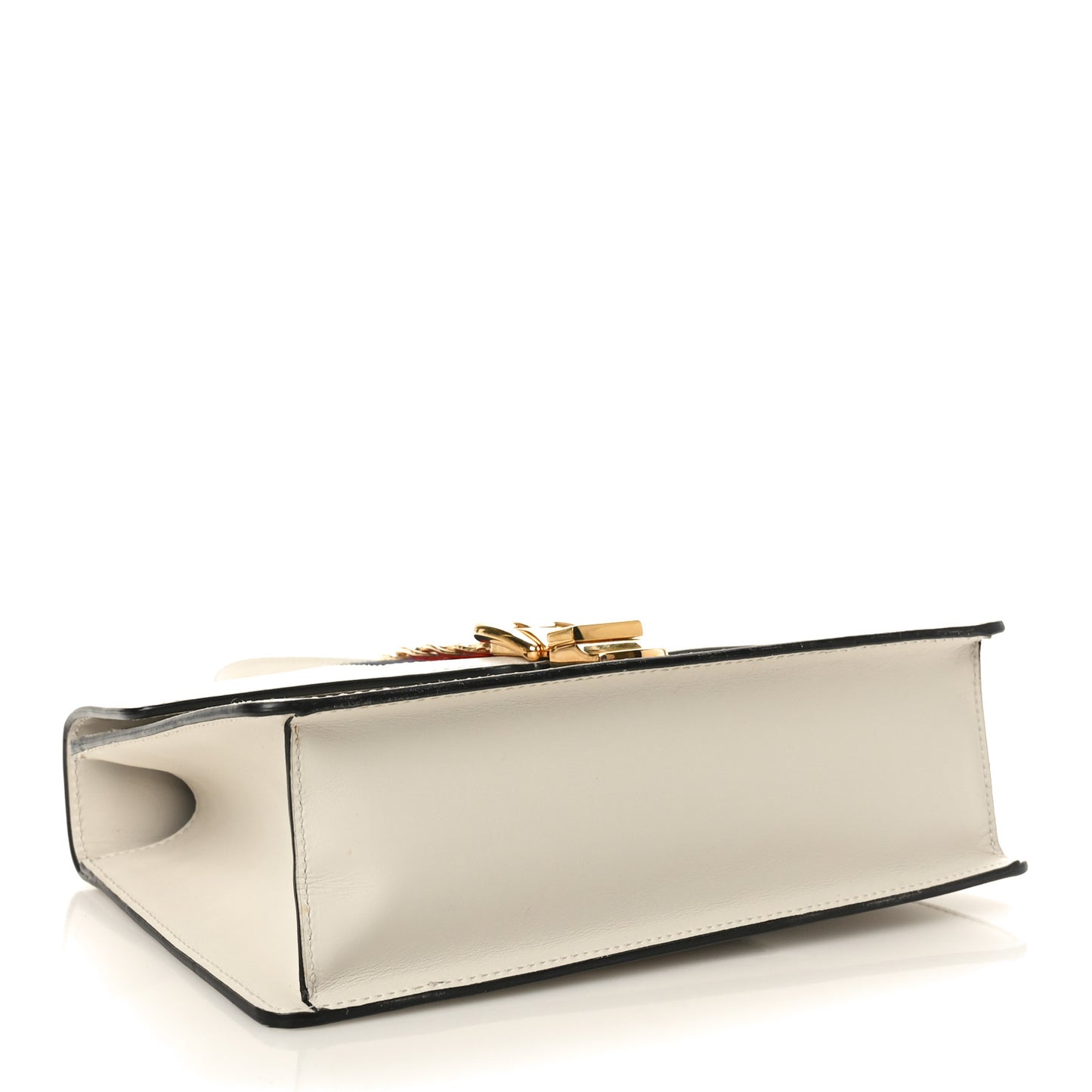 Calfskin Small Sylvie Shoulder Bag White