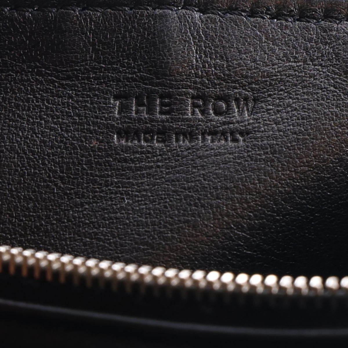 The Row Grained Calfskin 90's Bag Black 5 of 8