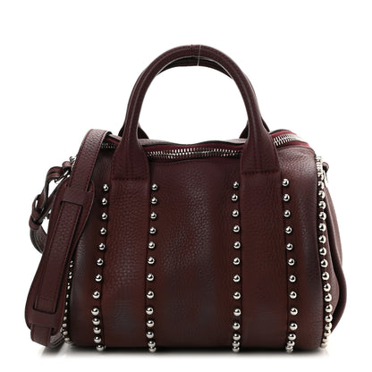 Alexander Wang Calfskin Studded Rockie Matte Beet Rodium Hardware 1 of 9