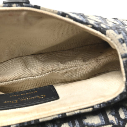 Christian Dior Oblique Mini Saddle Bag Blue 5 of 11