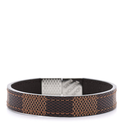 Louis Vuitton Damier Ebene Pull It Bracelet 19 3 of 6
