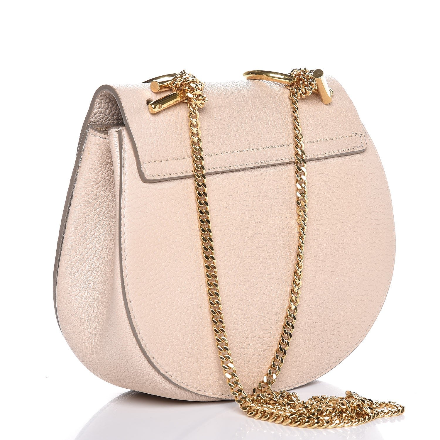 Chloe Grained Lambskin Mini Drew Shoulder Bag Abstract White 3 of 10