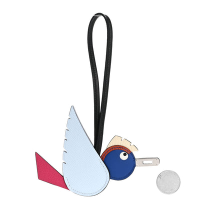 Hermes Epsom Swift Chevre Mysore Birdy Bag Charm Bleu Brume Rose Mexico Bleu Royal Cuivre Nata Black 2 of 5