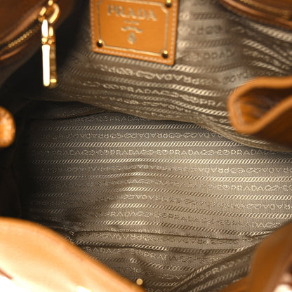 Prada Vitello Daino Shoulder Bag Ocra 5 of 8