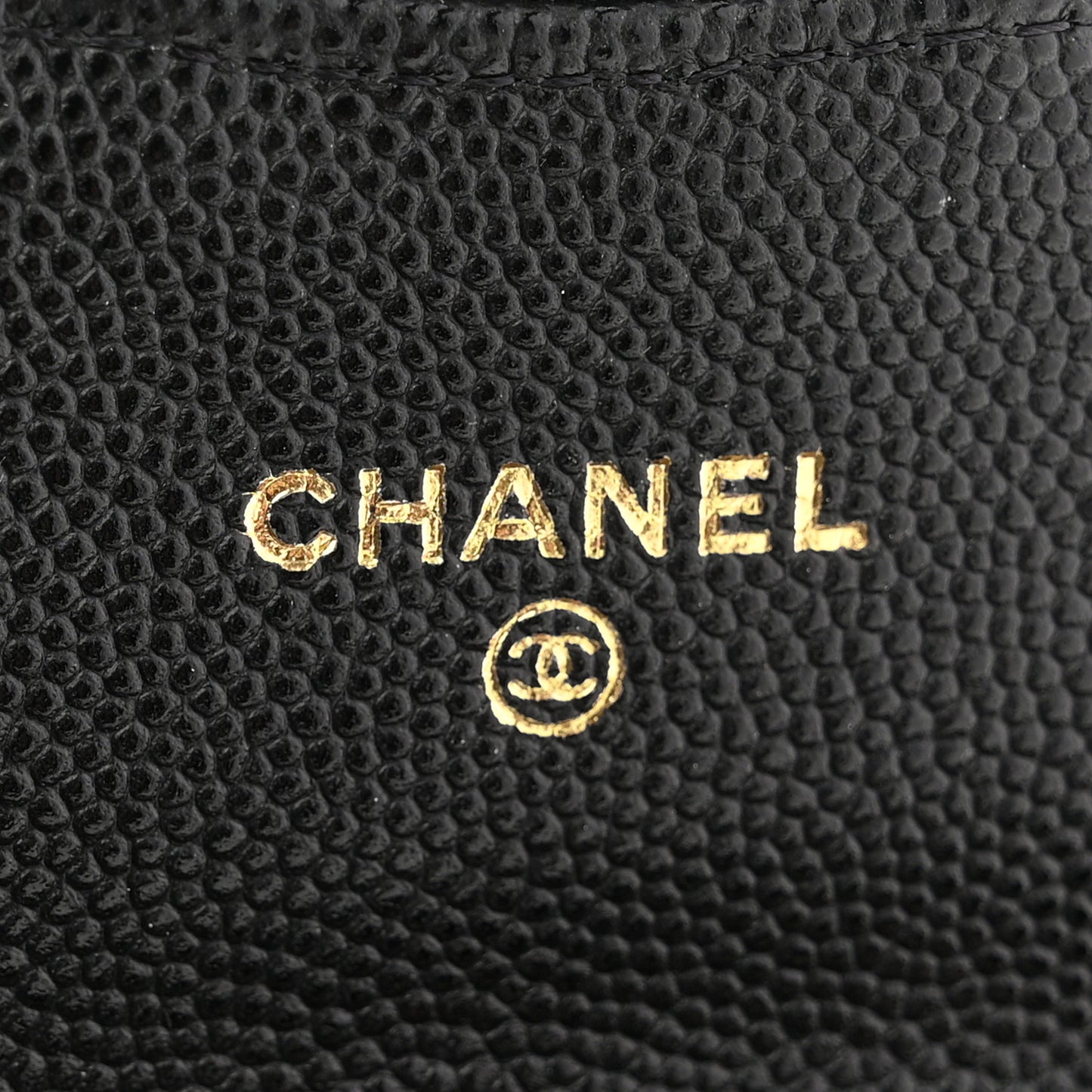 Caviar Quilted Mini Chain Belt Bag Black