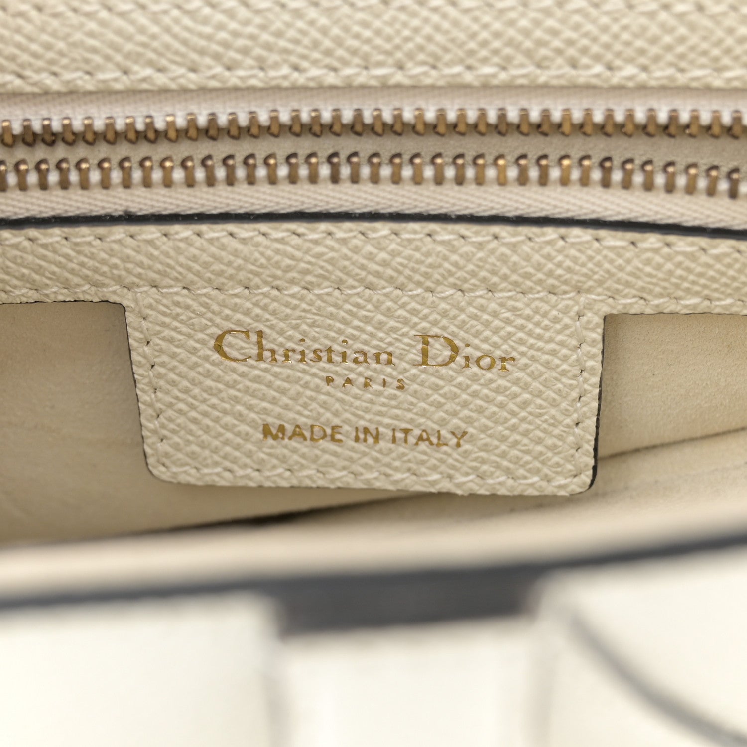 Christian Dior Grained Calfskin Saddle Bag White 6 of 11