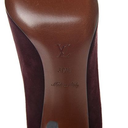 Louis Vuitton Suede First Lady Pumps 39.5 Amarante 7 of 8