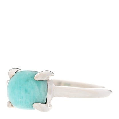 Tiffany Sterling Silver Amazonite Paloma Picasso Sugar Stacks Ring 52 6 3 of 7