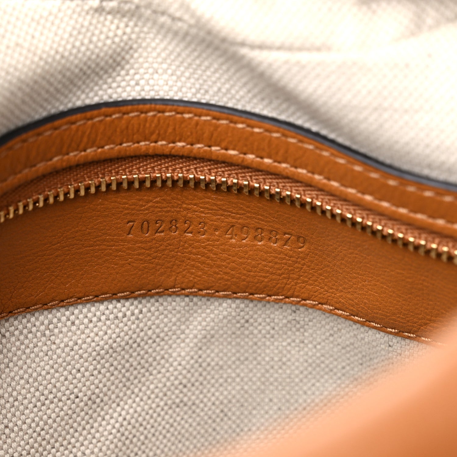 Gucci Aria Calfskin Web Large Attache Shoulder Bag Dark Orange 7 of 11