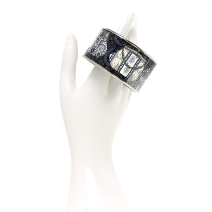 Hermes Enamel Printed Cachemire de Tamara Extra Wide Bracelet 70 2 of 5