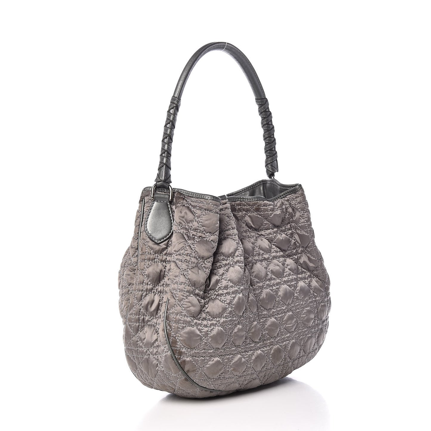 Nylon Cannage Tote Gray