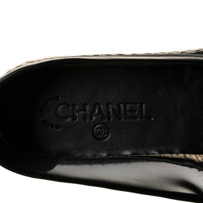 Chanel Mesh Grosgrain CC Espadrilles 41 Black 8 of 9