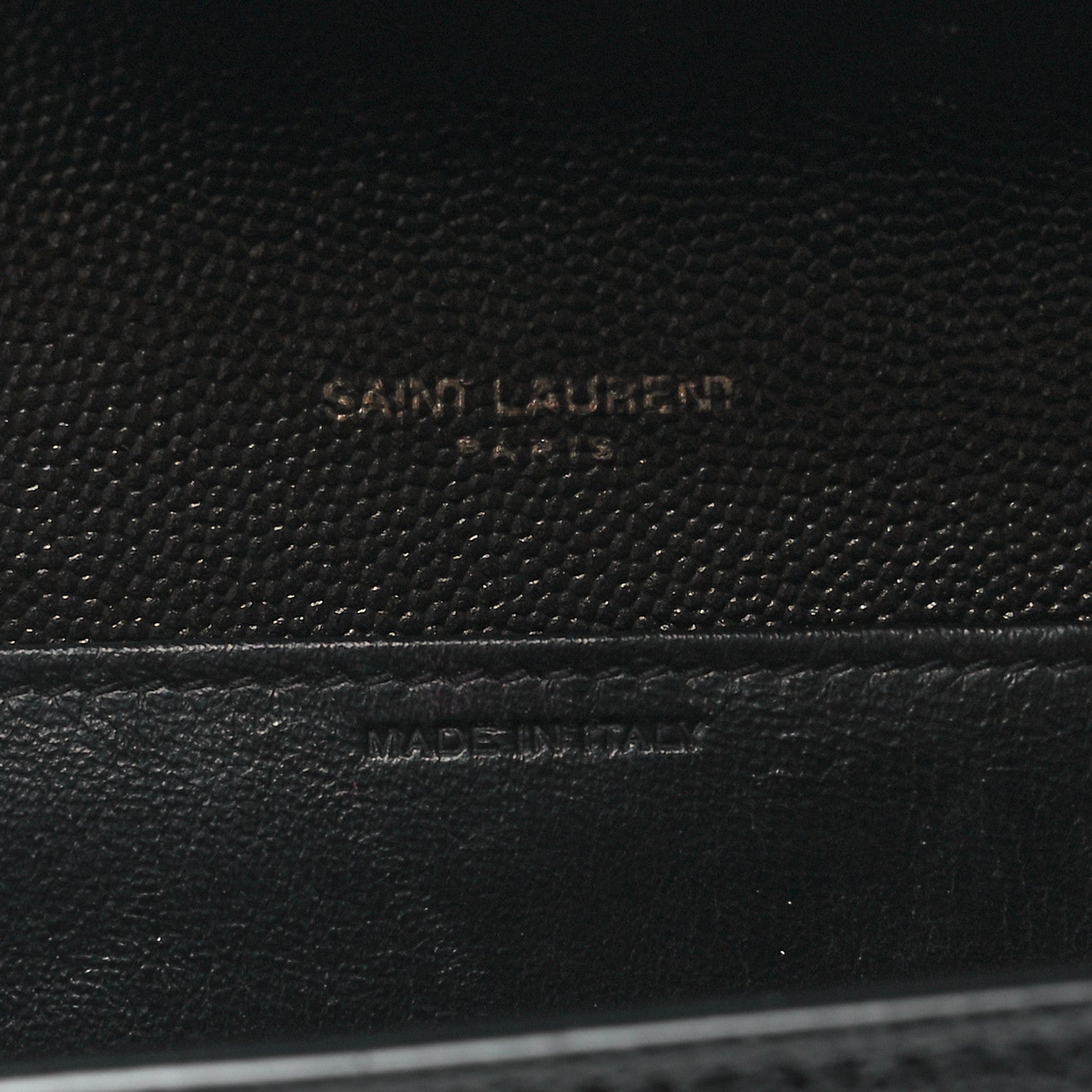 Saint Laurent Grain De Poudre Uptown Chain Wallet Black 6 of 12