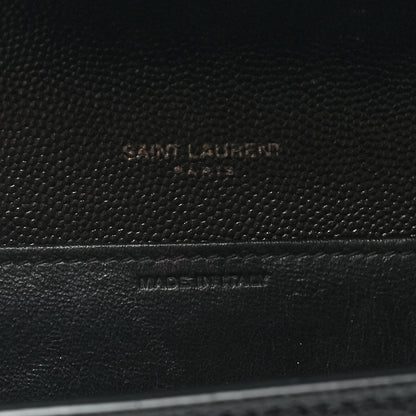 Saint Laurent Grain De Poudre Uptown Chain Wallet Black 6 of 12