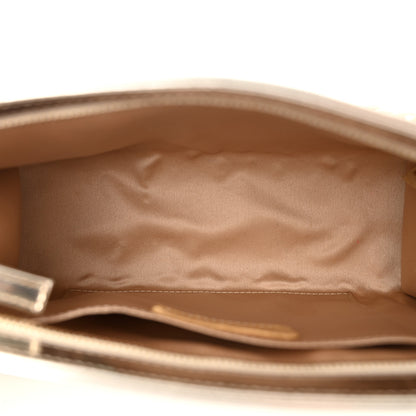 Chanel Metallic Patent Calfskin Lucky Symbols Pochette Gold 5 of 11