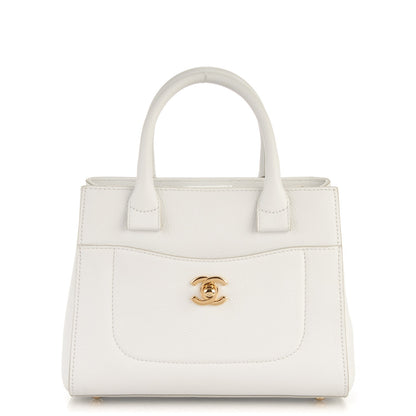 Chanel Grained Calfskin Mini Neo Executive Shopper Tote White 1 of 7