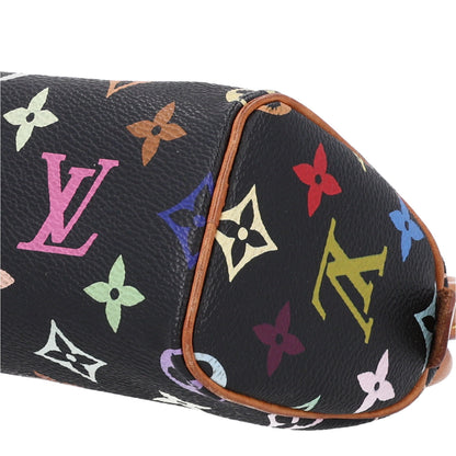 Louis Vuitton Monogram Multicolor Mini Sac HL Speedy Black 9 of 9