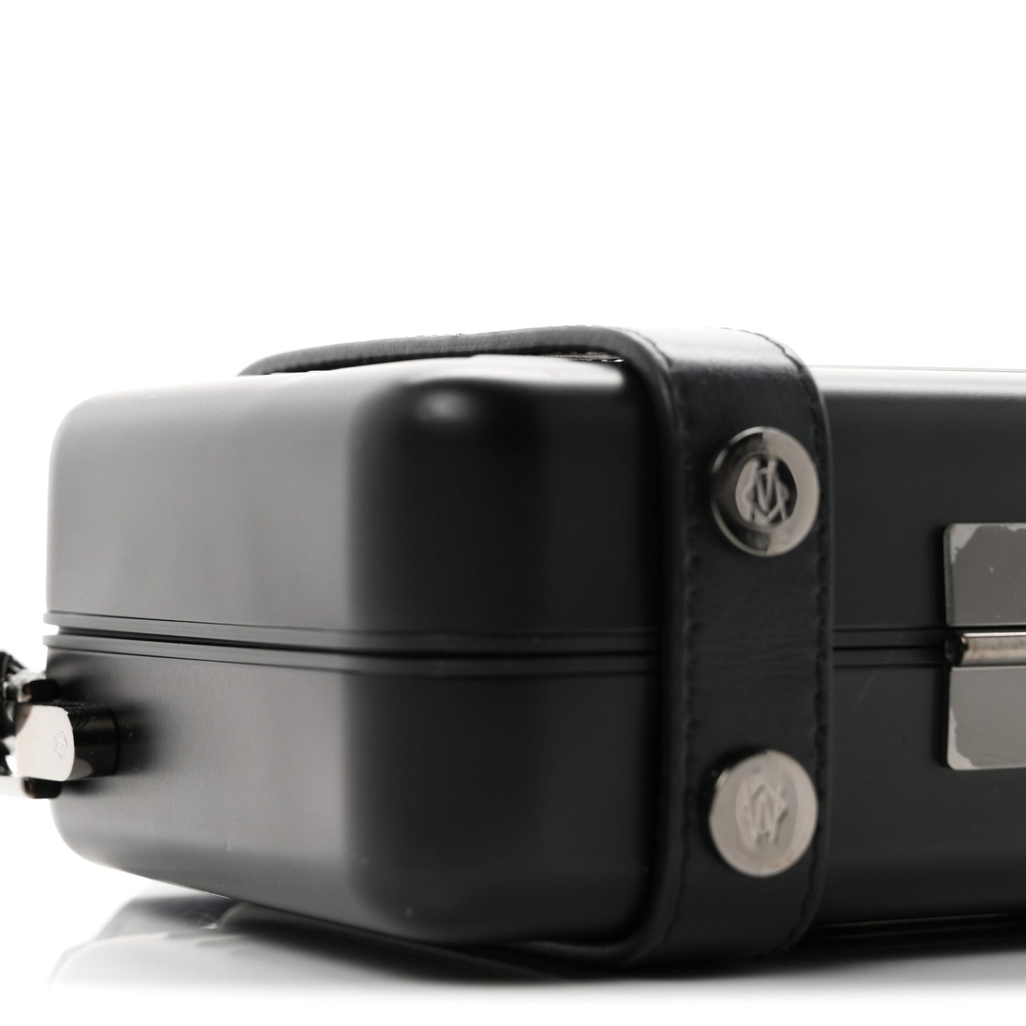 Matte Aluminum Personal Cross-Body Bag Black
