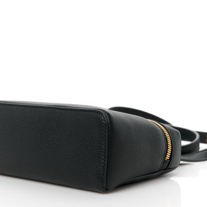 Loro Piana LORO PIANA Grained Calfskin L19 Extra Pocket Pouch Black 9 of 9