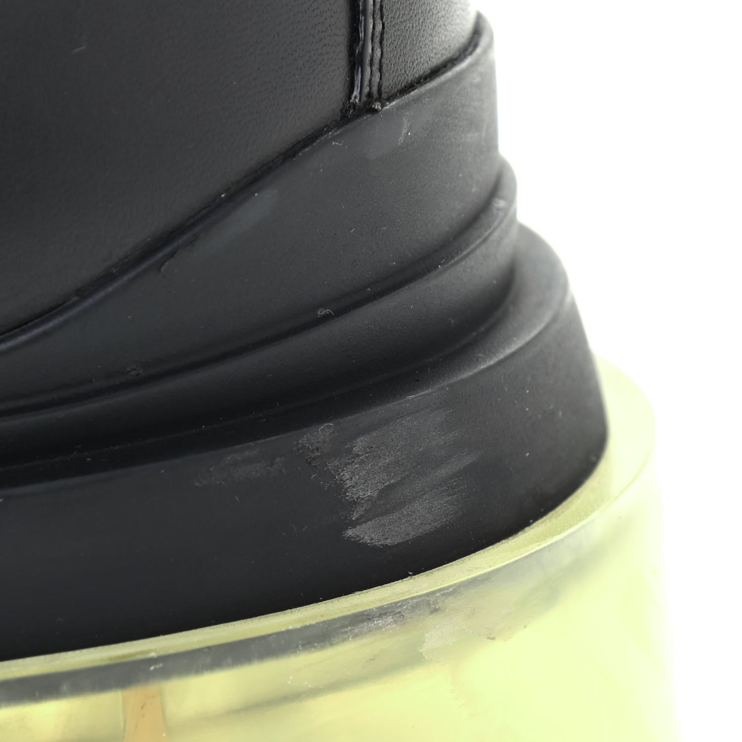 Bottega Veneta Calfskin The Tire Chelsea Boots 35.5 Black Transparent 9 of 13