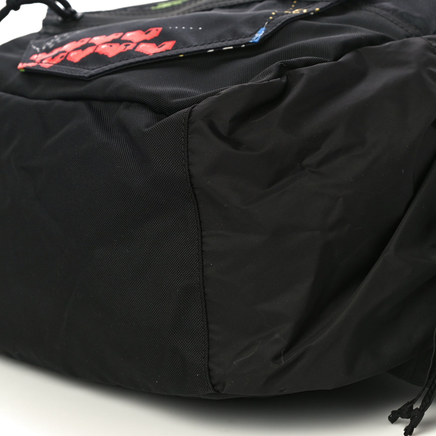 Nylon Game Print Backpack Black