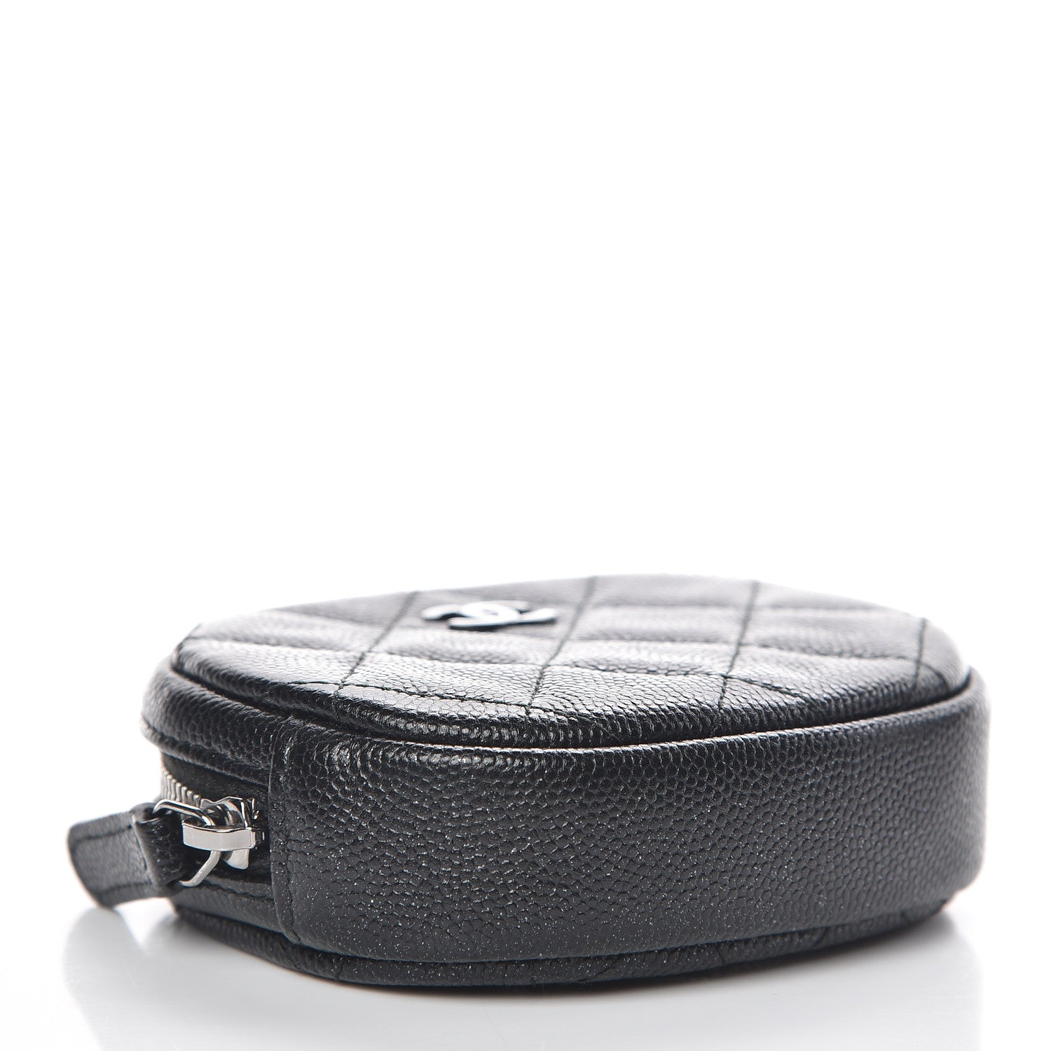 Chanel Iridescent Caviar Quilted Zip Around Classic Coin Purse Black 4 of 8