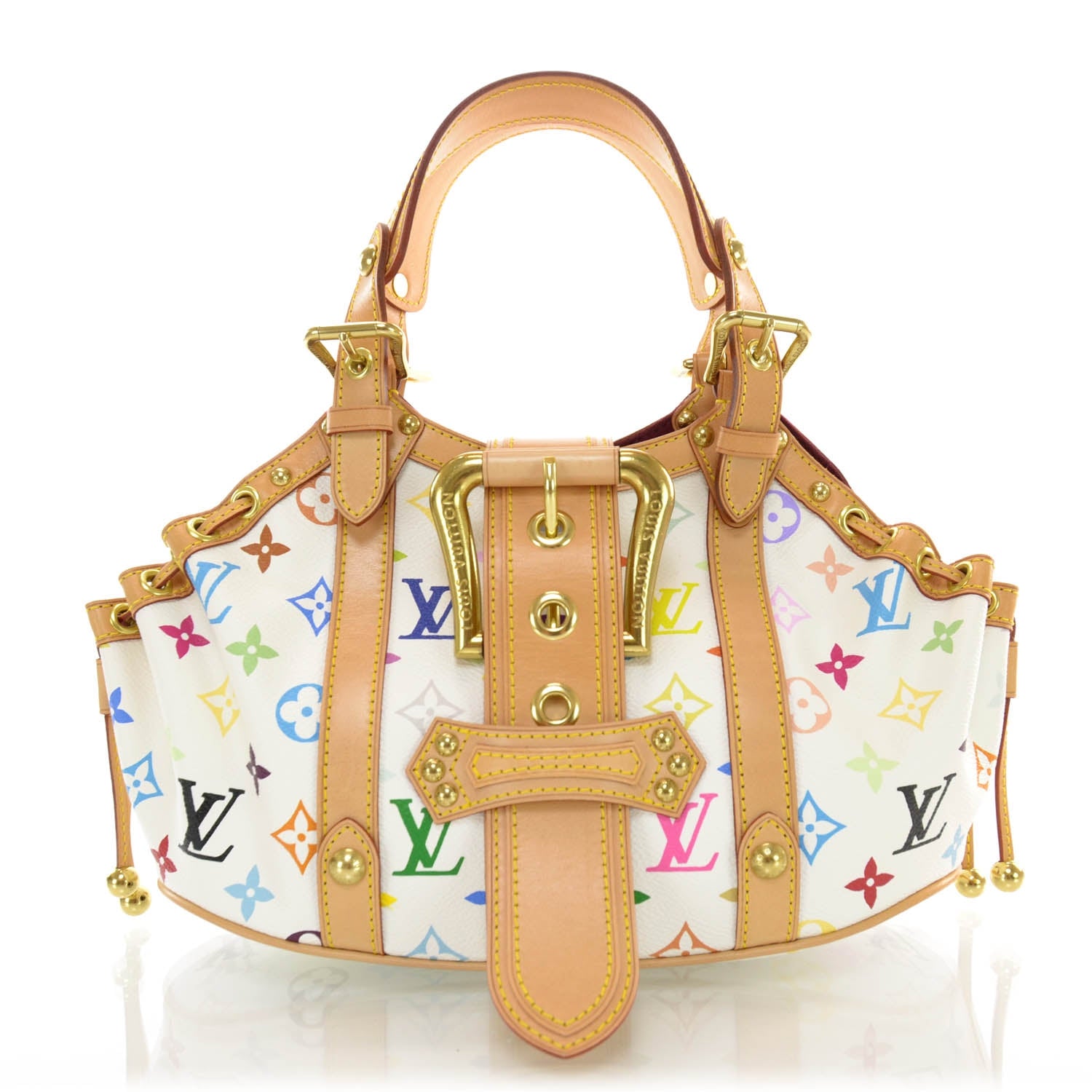 Louis Vuitton Monogram Multicolor Theda GM White 1 of 7