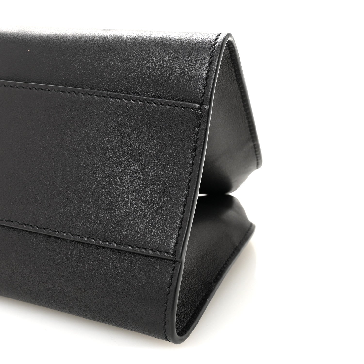 The Row Smooth Calfskin Peggy Bag Black 9 of 9