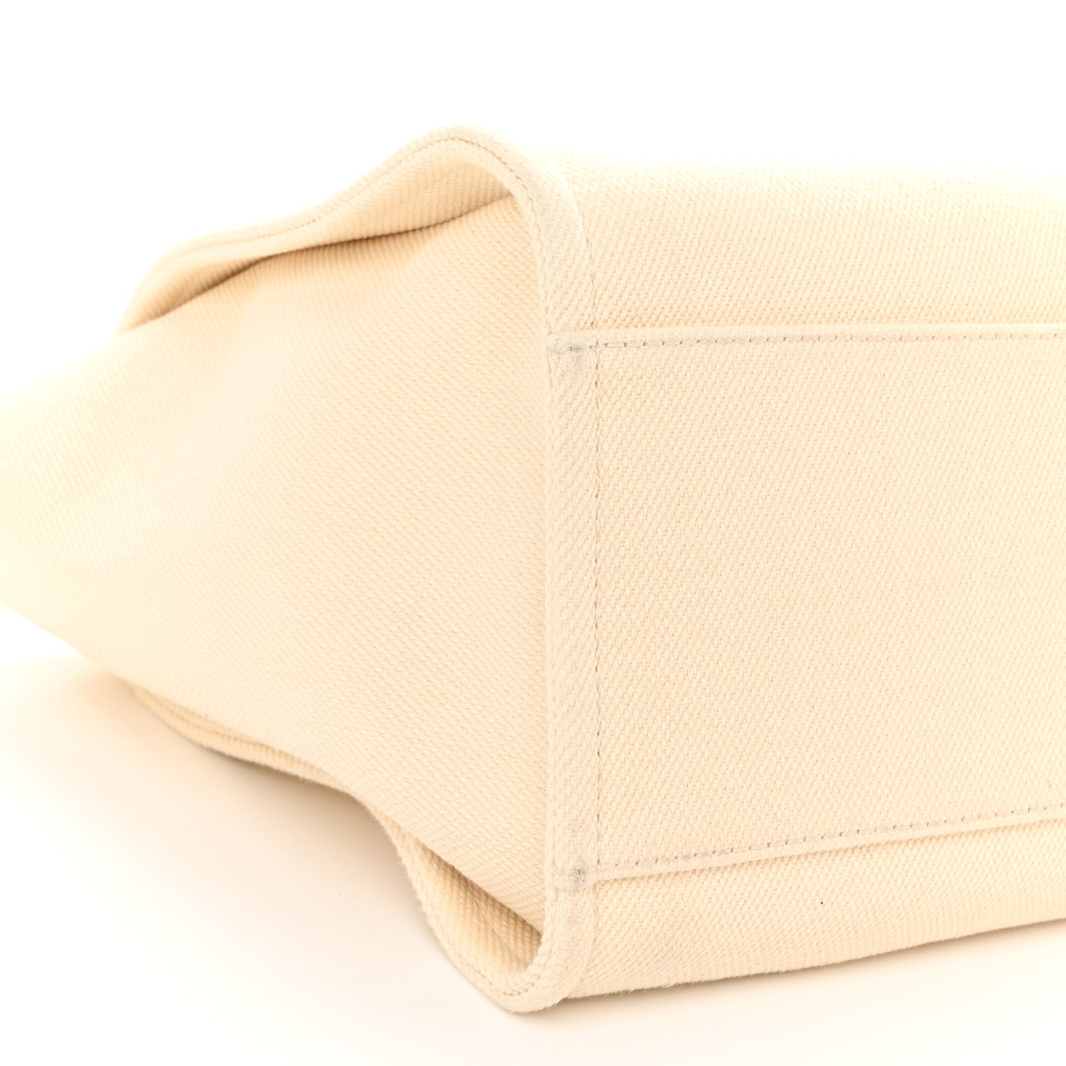 Chanel Canvas Pearl Medium Deauville Tote Ecru Beige 9 of 10