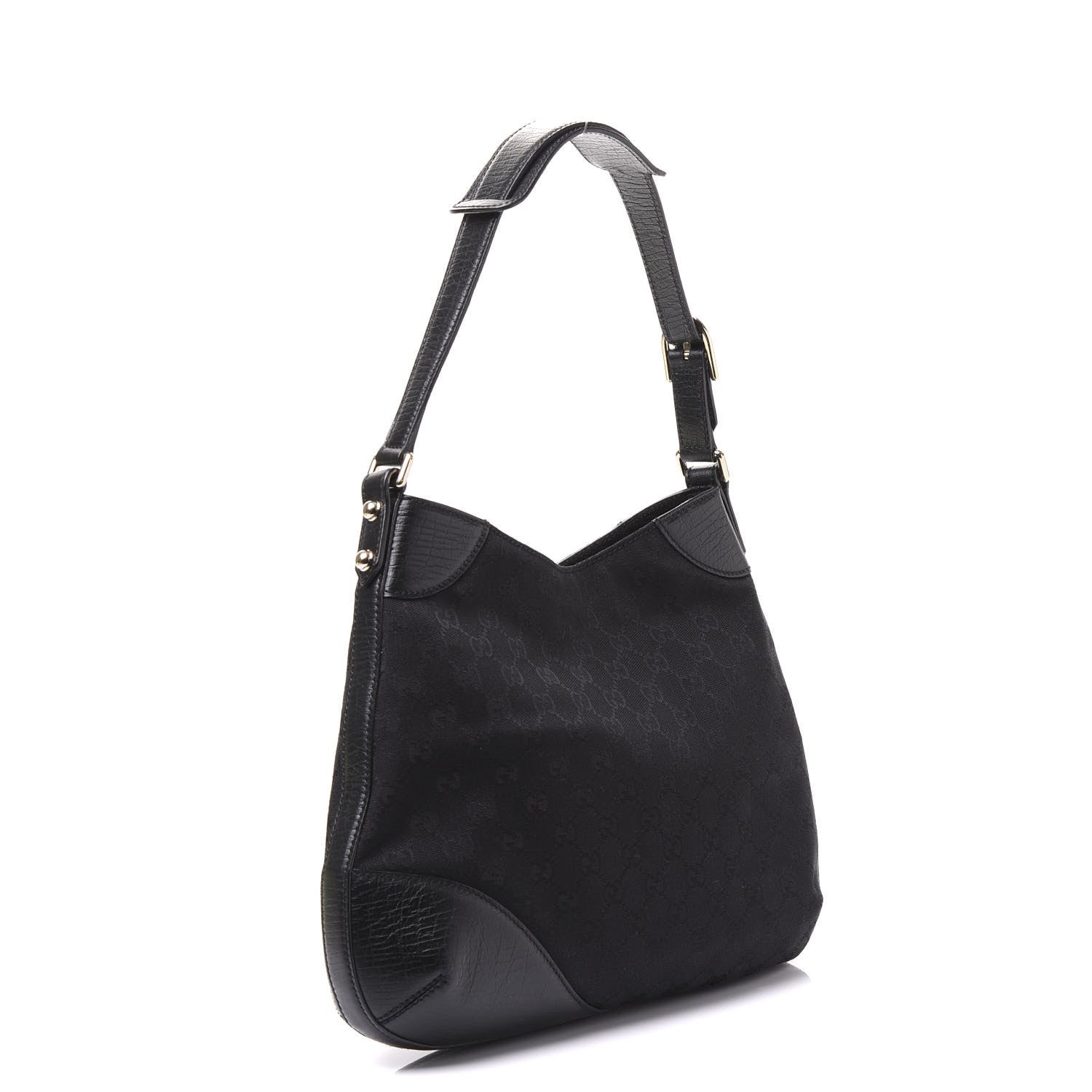 Gucci Monogram Hasler Hobo Black 2 of 9