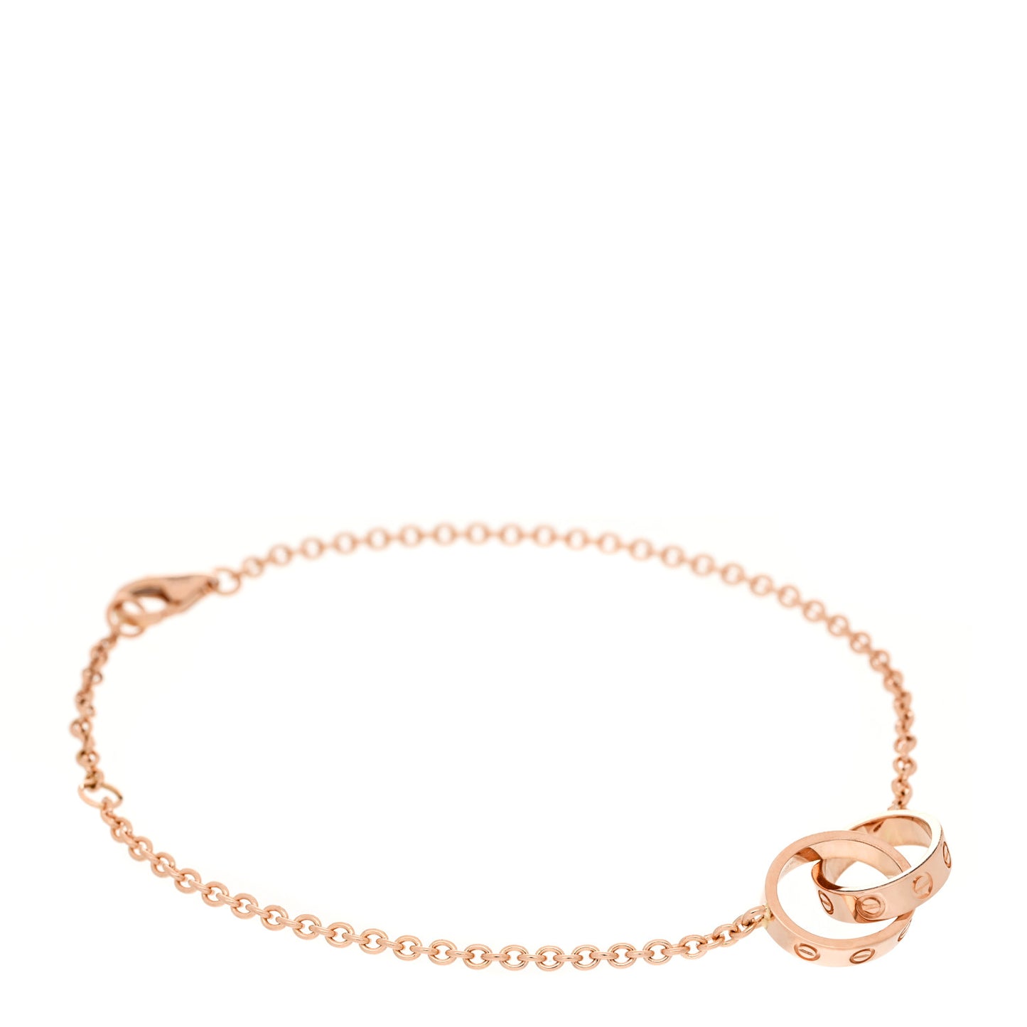 18K Pink Gold Interlocking LOVE Bracelet