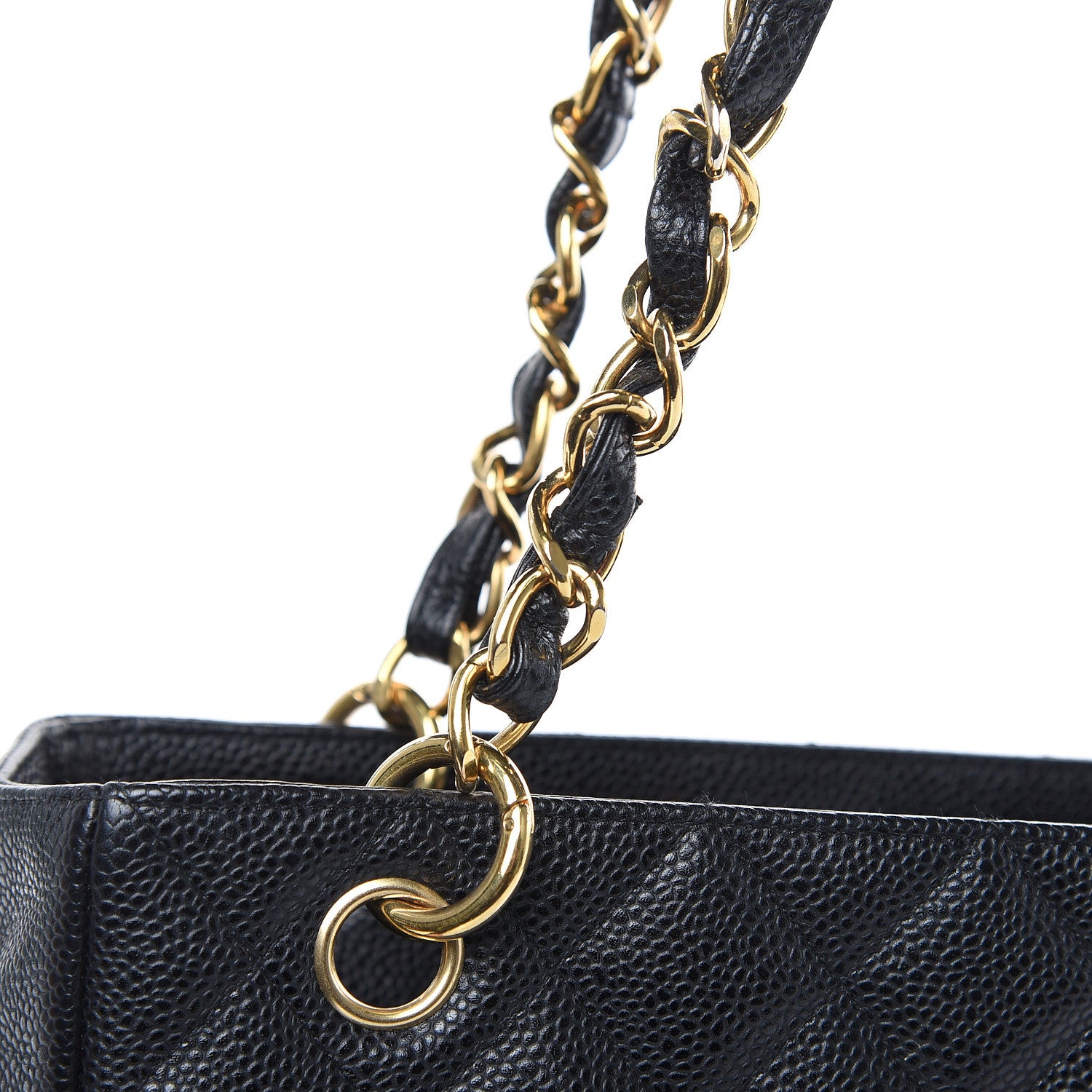 Chanel Caviar Quilted Petit Shopping Tote PST Black 8 of 17