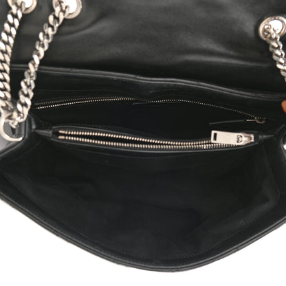 Saint Laurent Calfskin Y Quilted Monogram Medium Loulou Chain Satchel Black 5 of 15