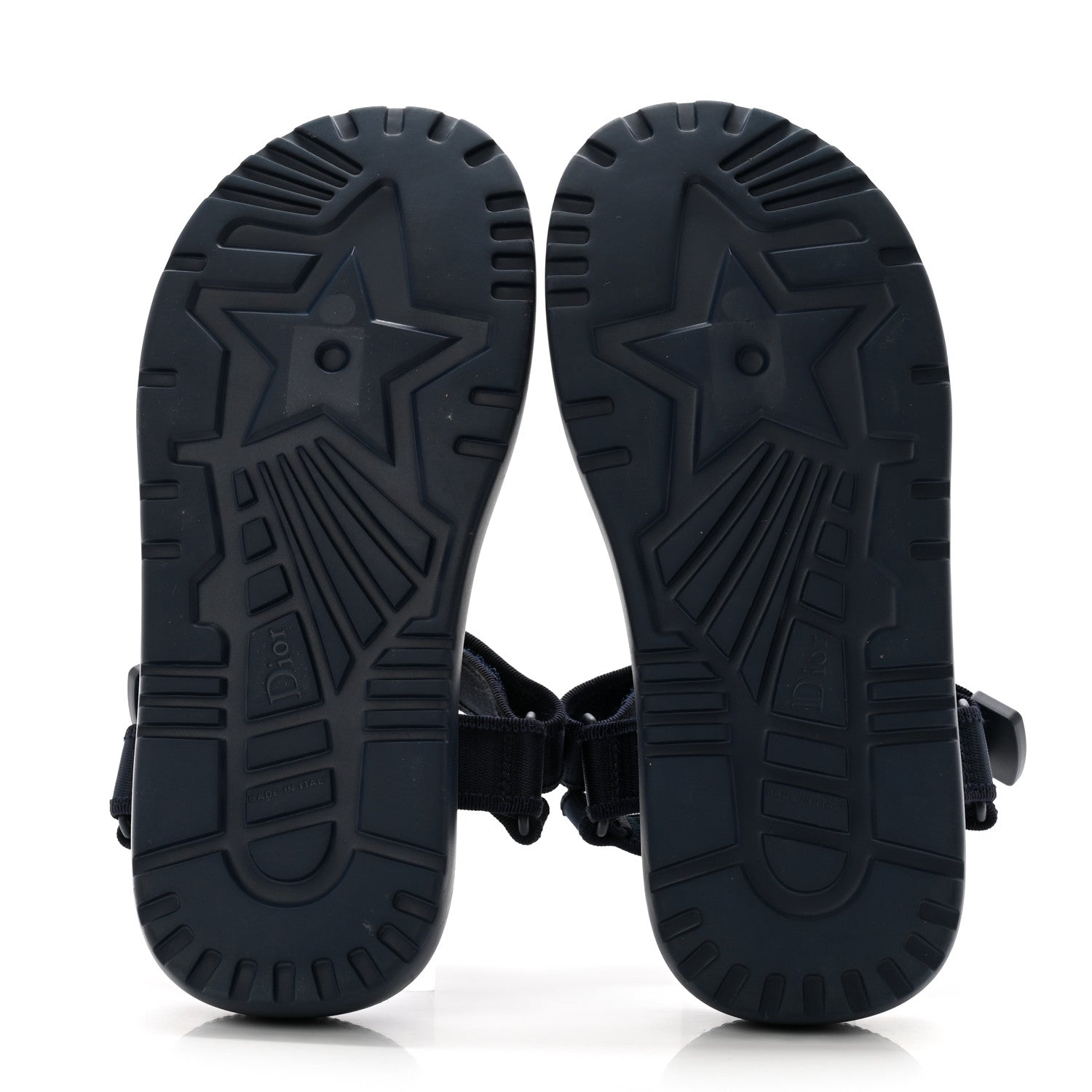 Christian Dior Technical Canvas Ribbon D-Wave 25mm Sandals 37.5 Indigo 5 of 9