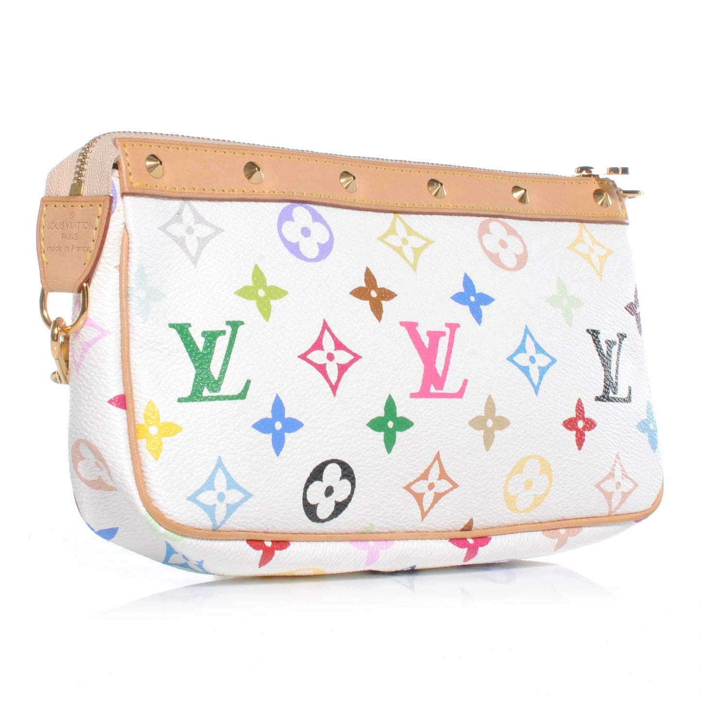 Monogram Multicolor Pochette Accessories White