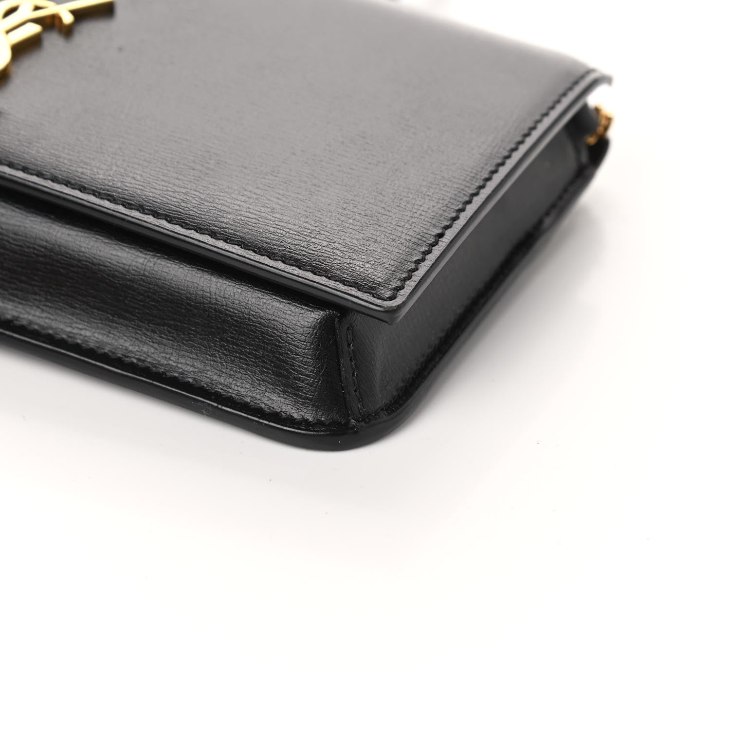 Saint Laurent Smooth Calfskin Monogram Phone Holder Crossbody Black 9 of 9