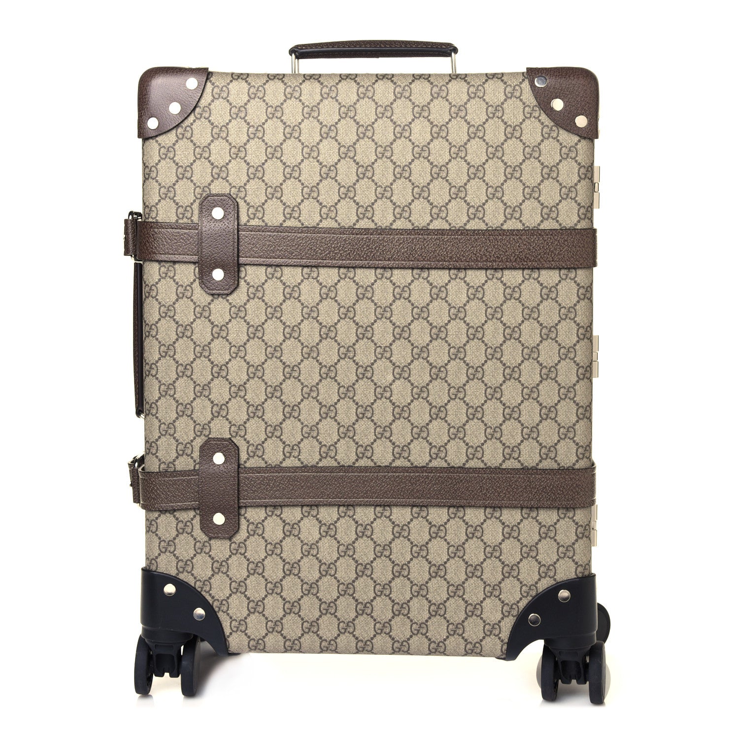 Gucci Supreme Monogram Globe-Trotter Carry-On Brown 1 of 11