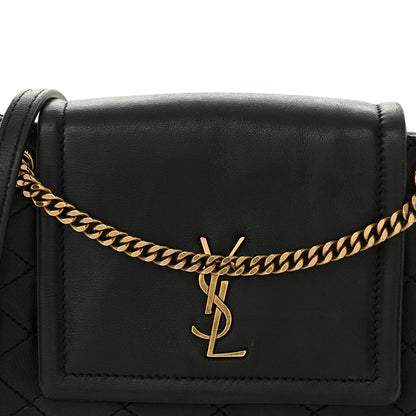 Saint Laurent Lambskin Quilted Monogram Mini Nolita Black 8 of 11