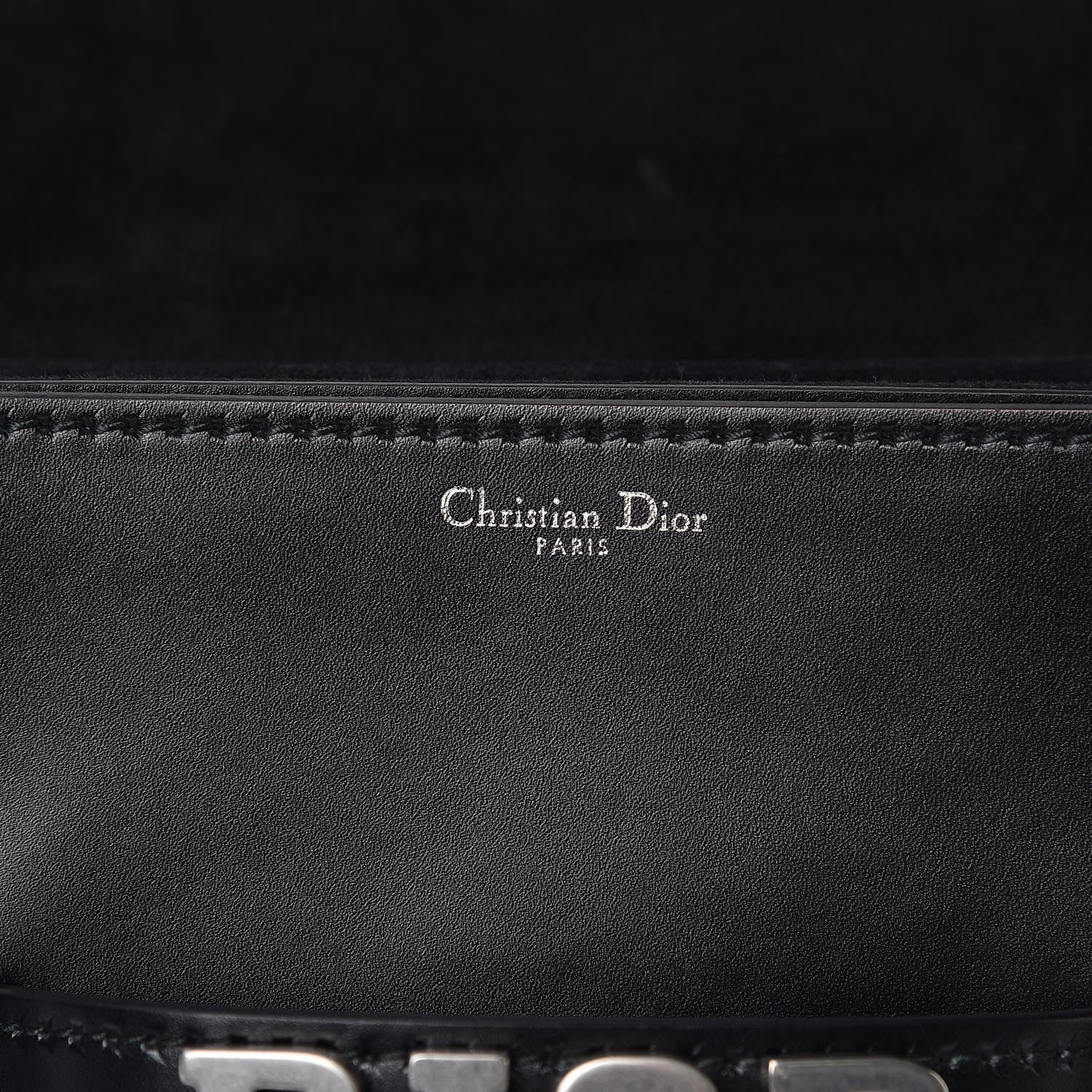 Christian Dior Smooth Calfskin Dio(r)evolution Flap Bag Black 6 of 9